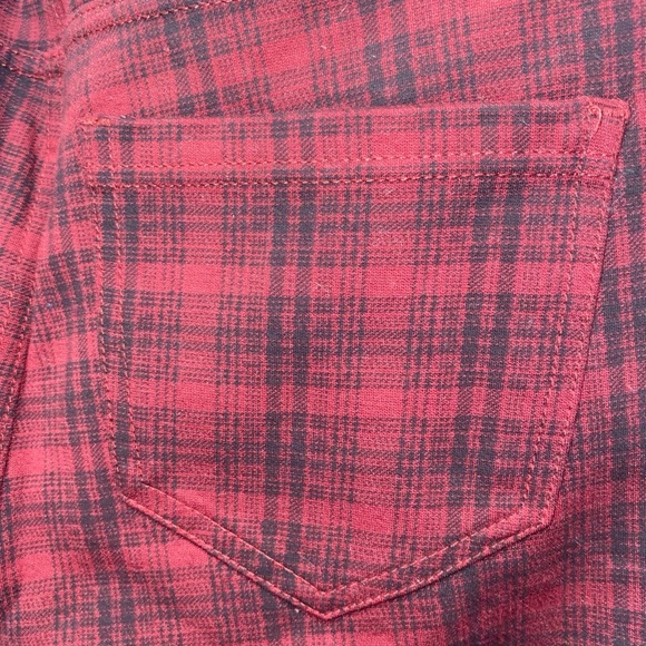 Liverpool Jeans Co Pull On Red Black Plaid Skinny Pants Trouser Womens Size 6/28 - Picture 7 of 9